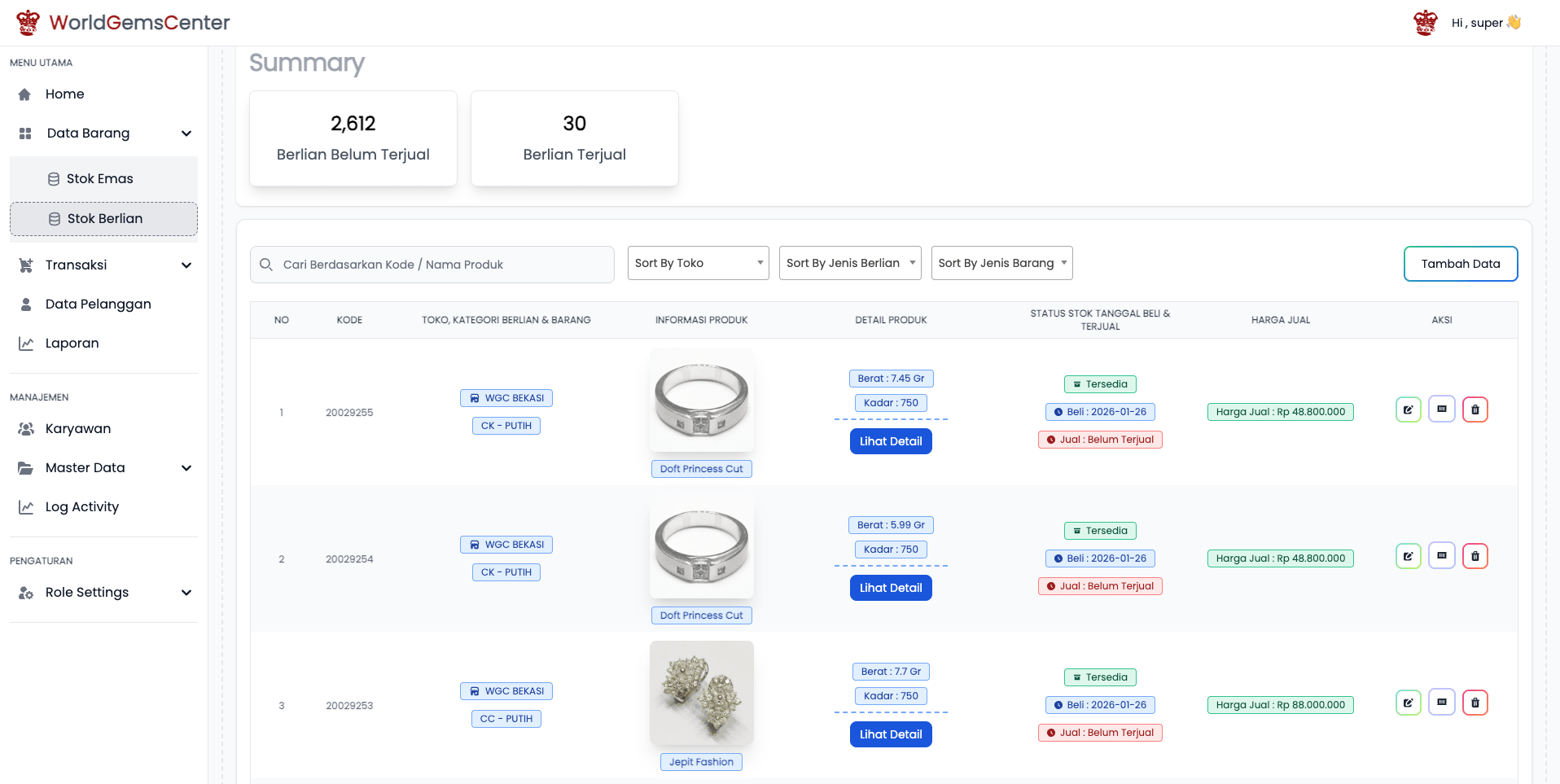 WorldGemsCenter screenshot 2