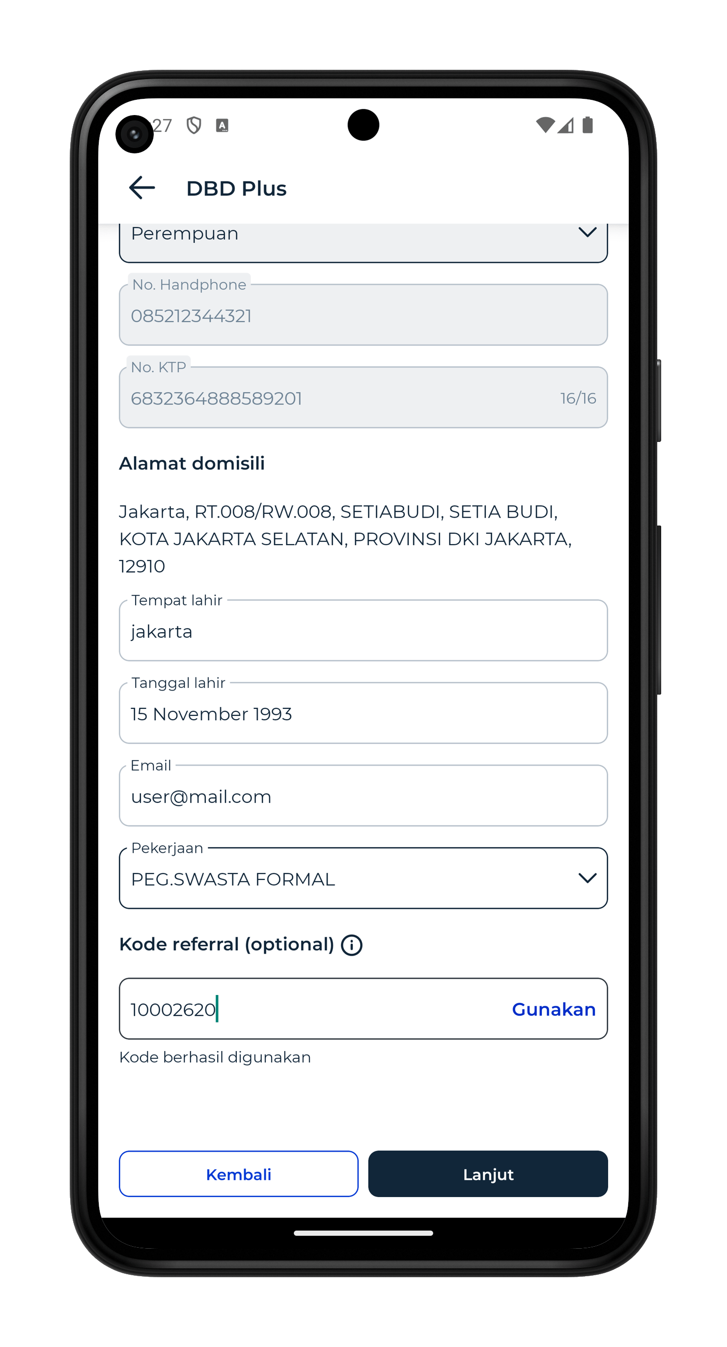 Adiraku (Micro Insurance) screenshot 3 (Mobile)