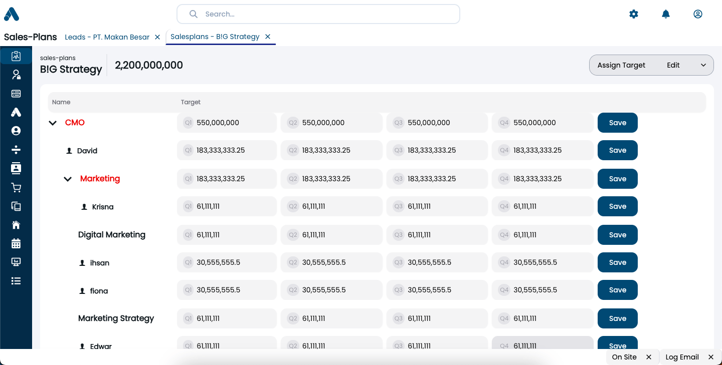Salesfire screenshot 2 (Web)