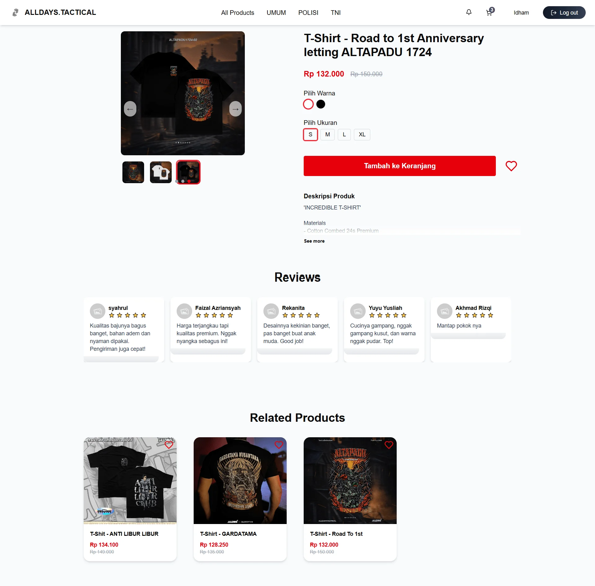 Larashop screenshot 3 (Fullstack)